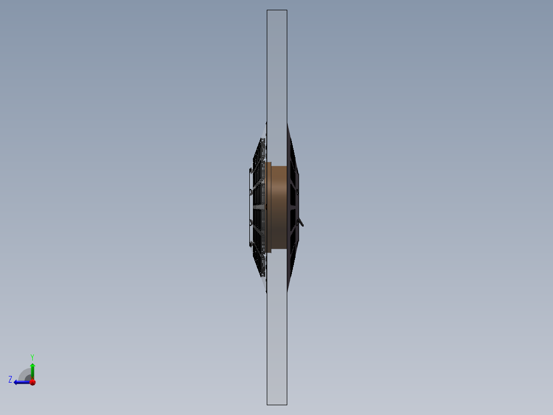 游艇通风口通风孔连接模型MF15右视图