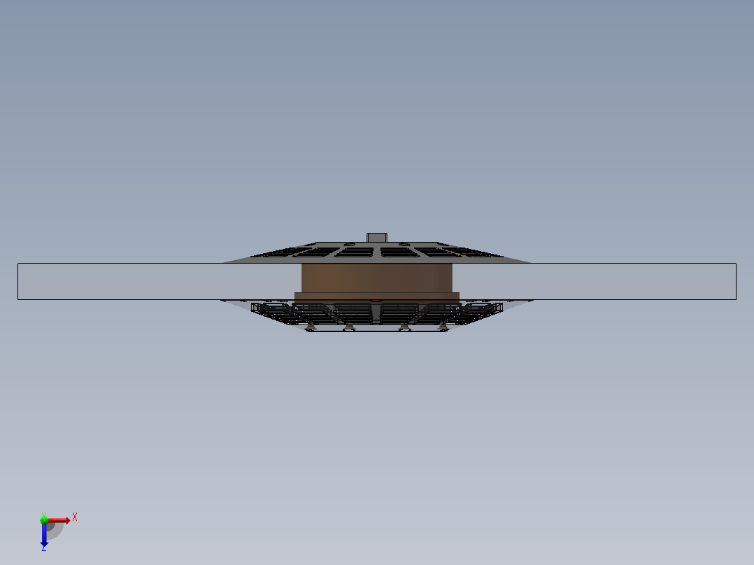 游艇通风口通风孔连接模型MF15俯视图