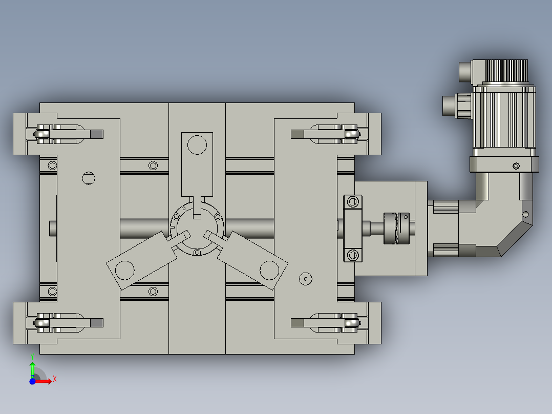 夹紧装置1前视图