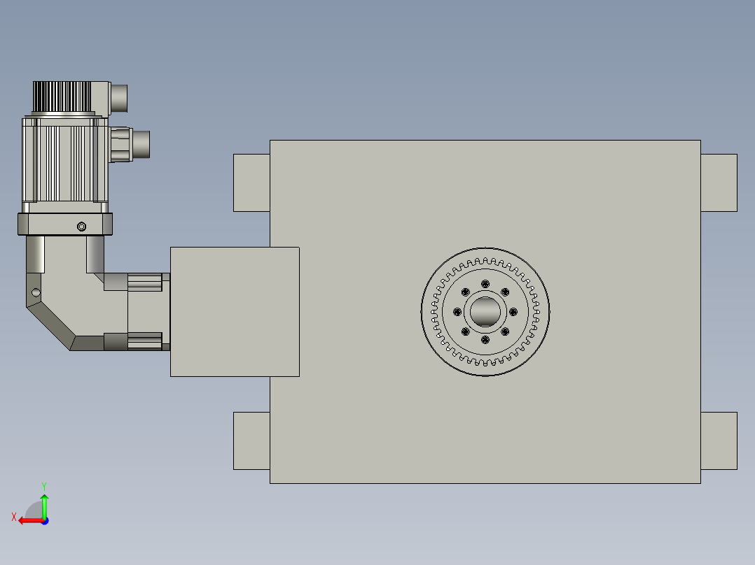 夹紧装置1后视图
