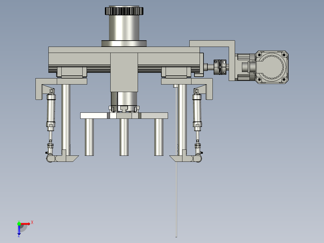 夹紧装置1俯视图