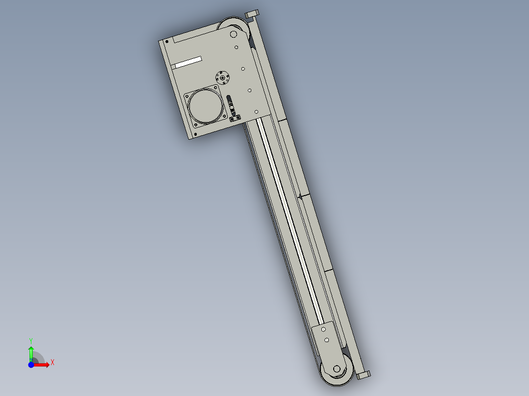 qPVC皮带小型化输送线20221223-1前视图