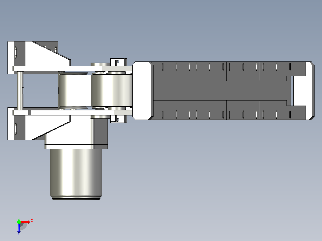 qPVC皮带小型化输送线20221223-1俯视图