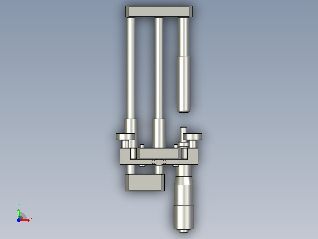 上夹料模组前视图