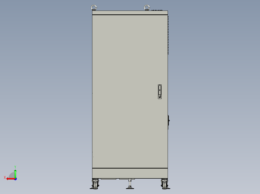 监测系统机柜总图后视图