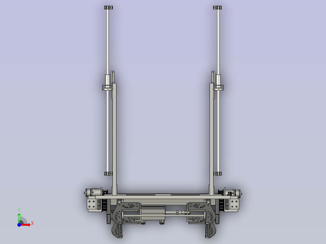 爪子及抬升子装配体1-0前视图