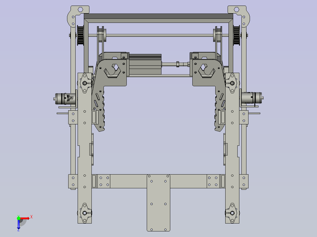 爪子及抬升子装配体1-0俯视图
