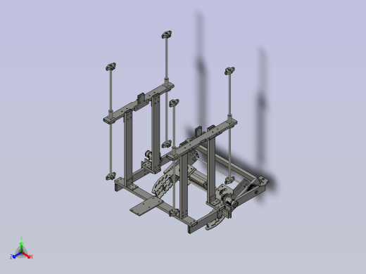 爪子及抬升子装配体1-0正等轴测缩略图