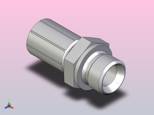 标准液压接头1D946-10-8正等轴测缩略图