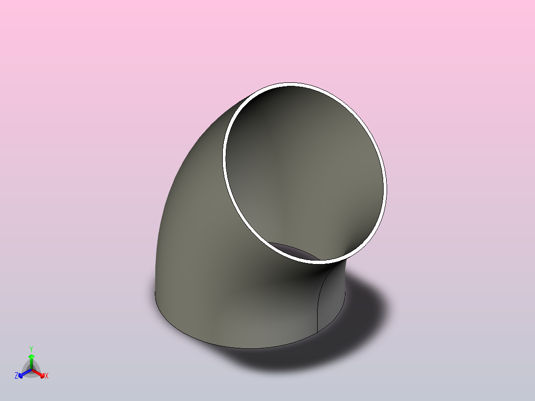 45°、90°弯头[6-45C(10S)]正等轴测图