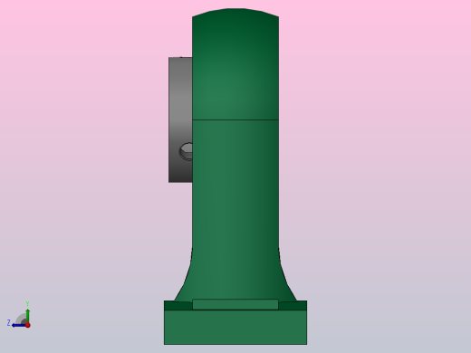 带高中心立式座顶丝外球面球轴承[UCPH型]_UCPH 210右视缩略图