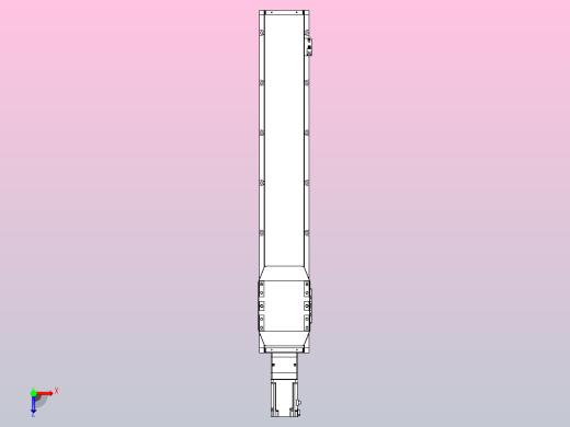 滚珠丝杠直线轴内置导轨TPA-GCR-150-2010C-L750-M-M75-N3俯视缩略图