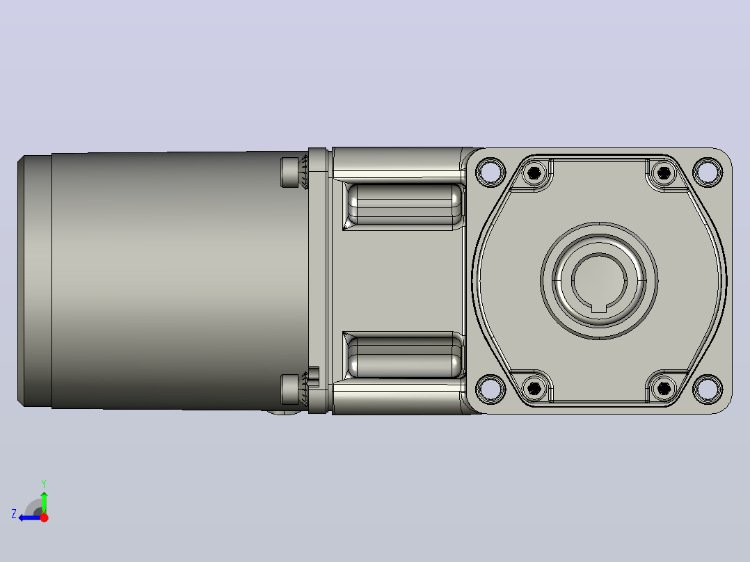 交流减速机5TK20GU-C(5GU3RC-180RC)新右视图