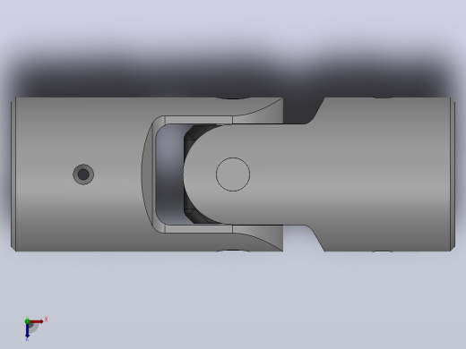 万向联轴器WXD4-PB-Φ12／ΦWX,WXD型小型十字轴万向联轴器俯视缩略图