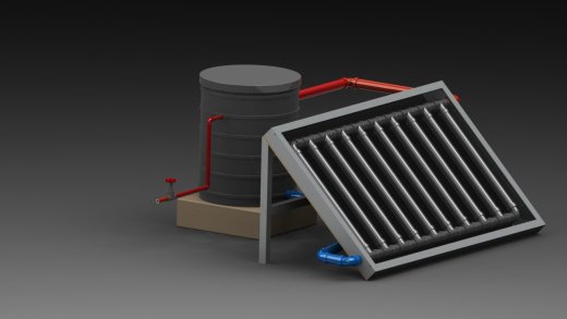DIY 太阳能热水器缩略图
