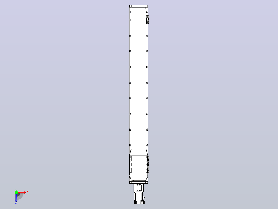 滚珠丝杠直线轴内置导轨TPA-GCR-120-1610C-L900-M-M40-N3俯视图