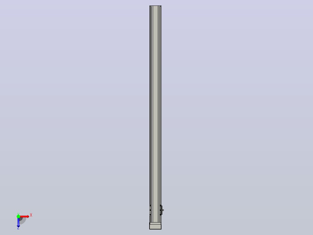 日规模组半封闭丝杆TPA-HNR-65S-1610C-L1100-M-Y-P10-N3俯视图