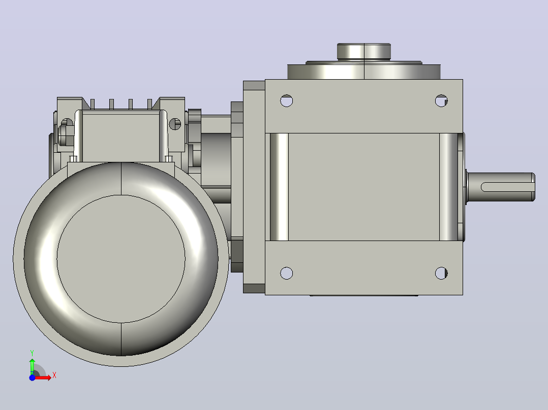 凸缘分割器60DF-PACK-RV40前视图