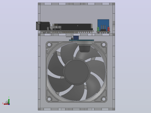 带自动排风的吸烟结构3D数模图纸 Solidworks设计后视缩略图