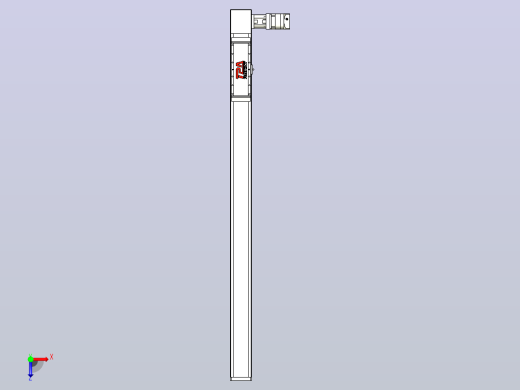 伺服电机集成皮带传动直线执行器TPA-OCB-120-224-L1450-DL-J90-N3俯视缩略图