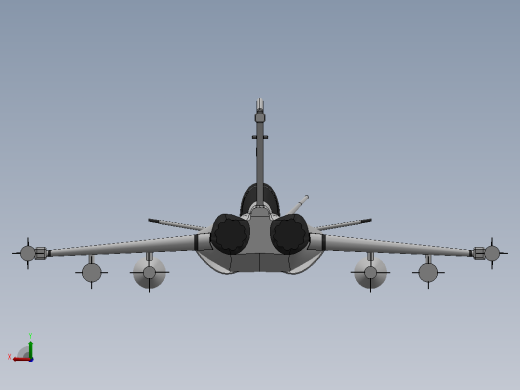 战斗机后视缩略图