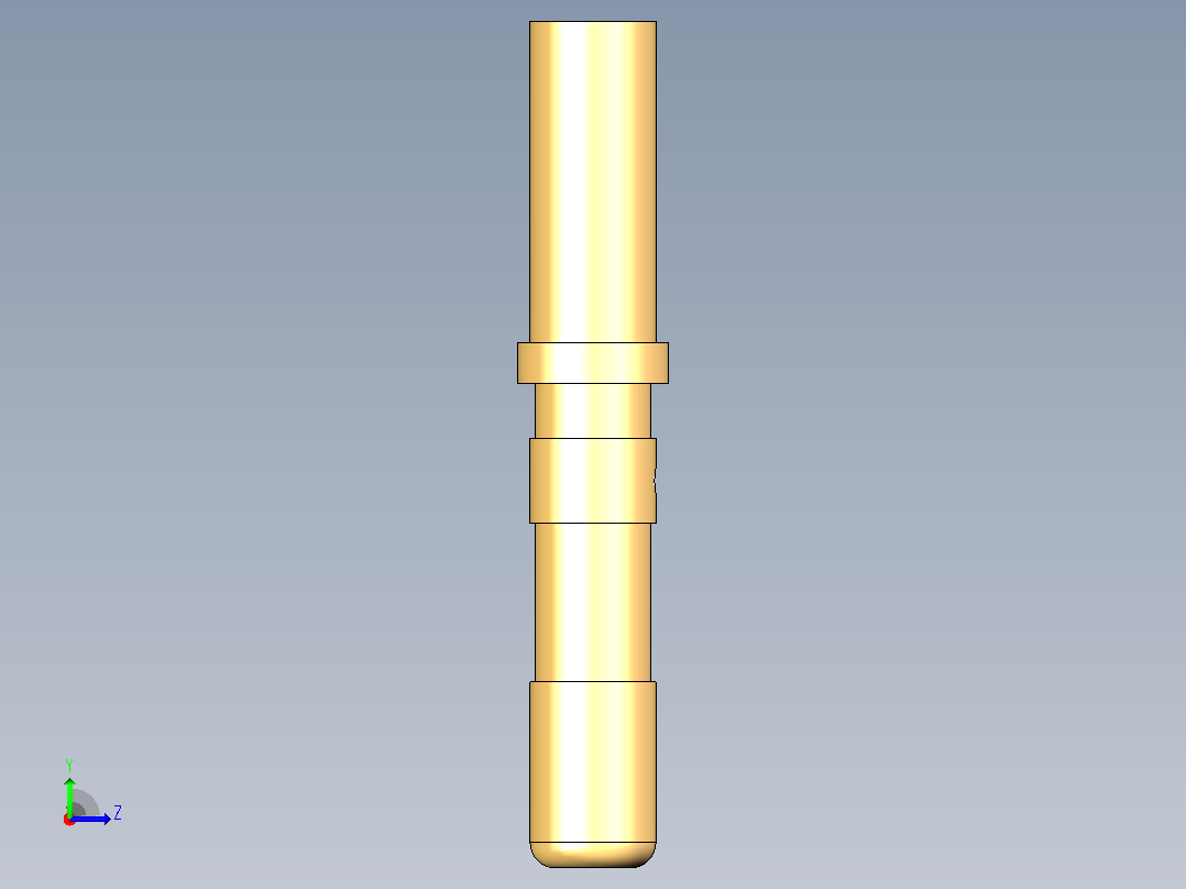 女性-标准圆形触点16M23K引脚触点左视图