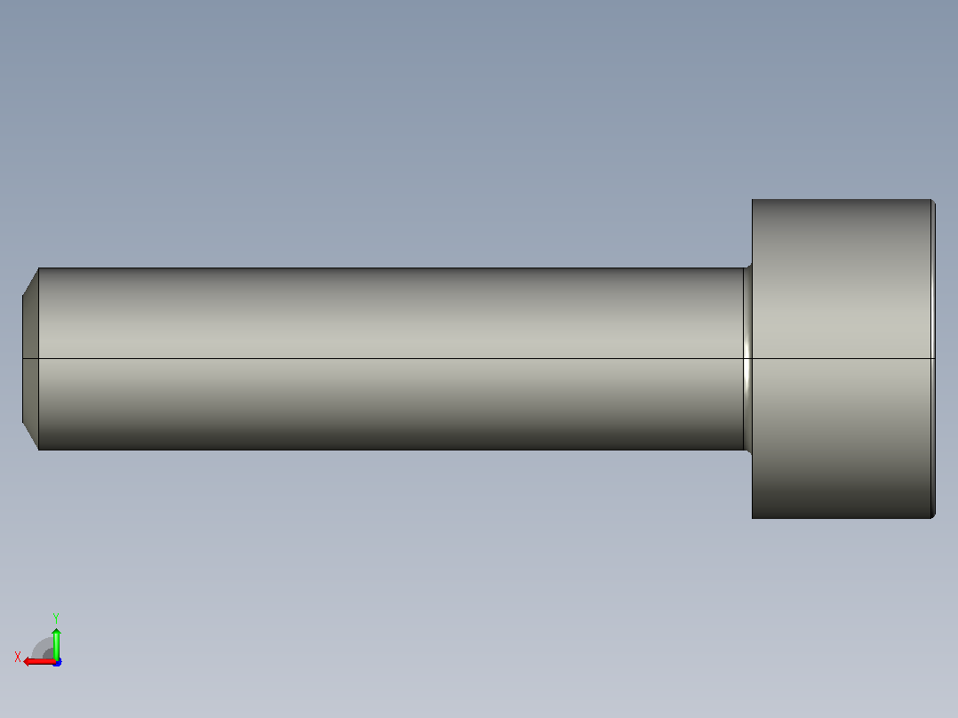 螺钉M4X16后视图