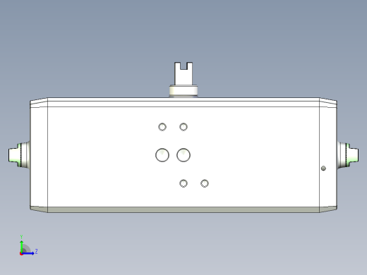气动执行器-双作用气缸左视缩略图