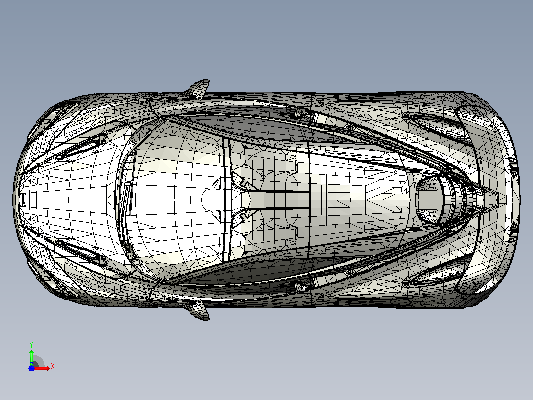 58-迈凯伦 720s 2018 CATIA FBX OBJ WIRE STL前视图