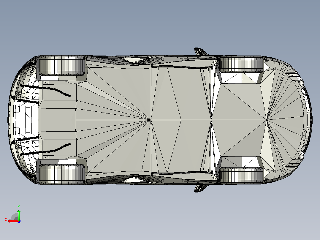 58-迈凯伦 720s 2018 CATIA FBX OBJ WIRE STL后视图
