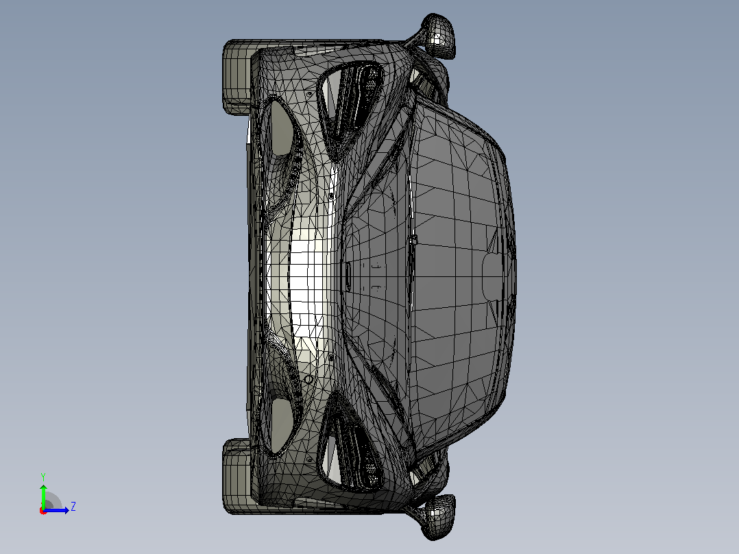 58-迈凯伦 720s 2018 CATIA FBX OBJ WIRE STL左视图
