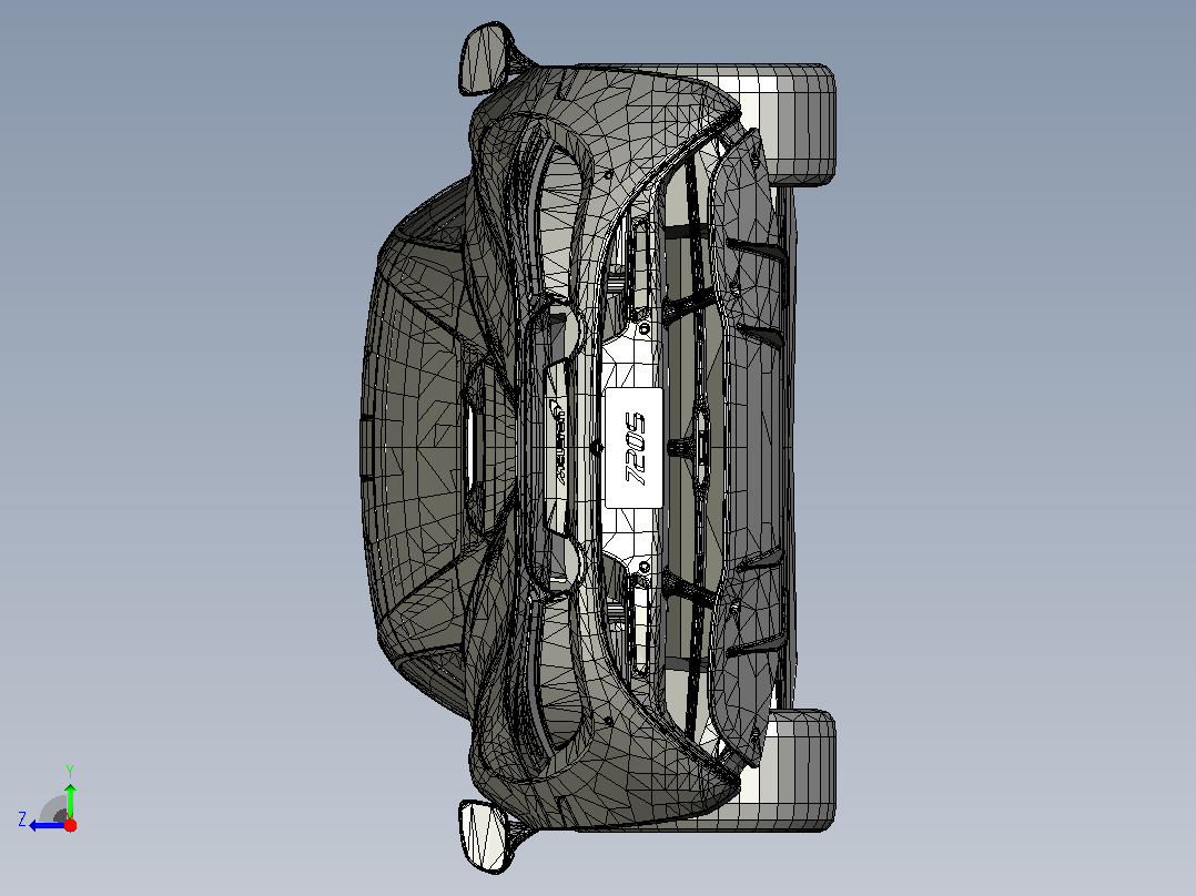 58-迈凯伦 720s 2018 CATIA FBX OBJ WIRE STL右视图
