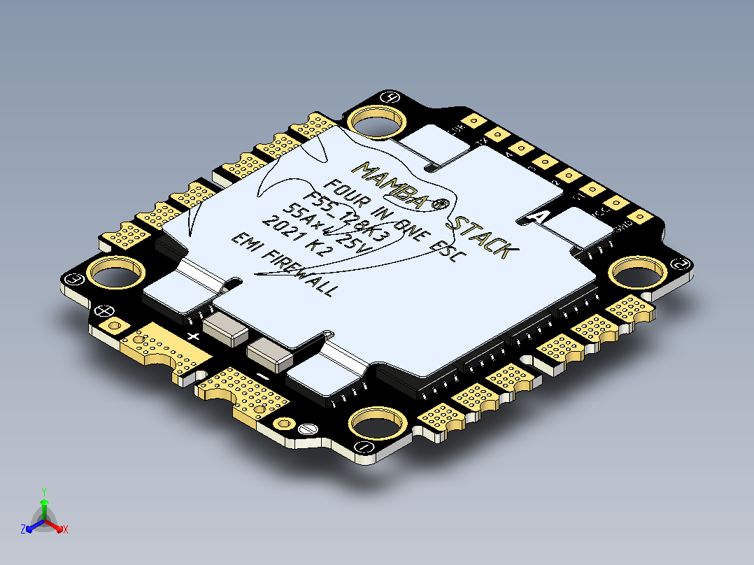 Diatone 曼巴 F55 128K正等轴测图