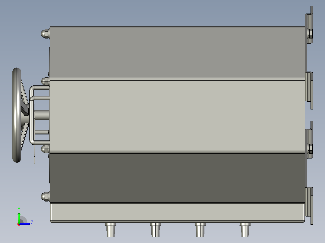 TSGC2J-15接触调压器三维模型202011左视图