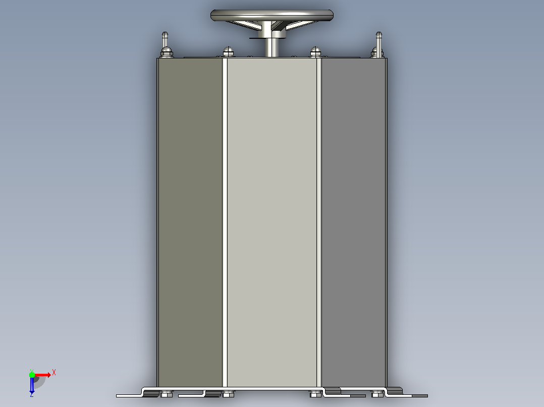 TSGC2J-15接触调压器三维模型202011俯视图