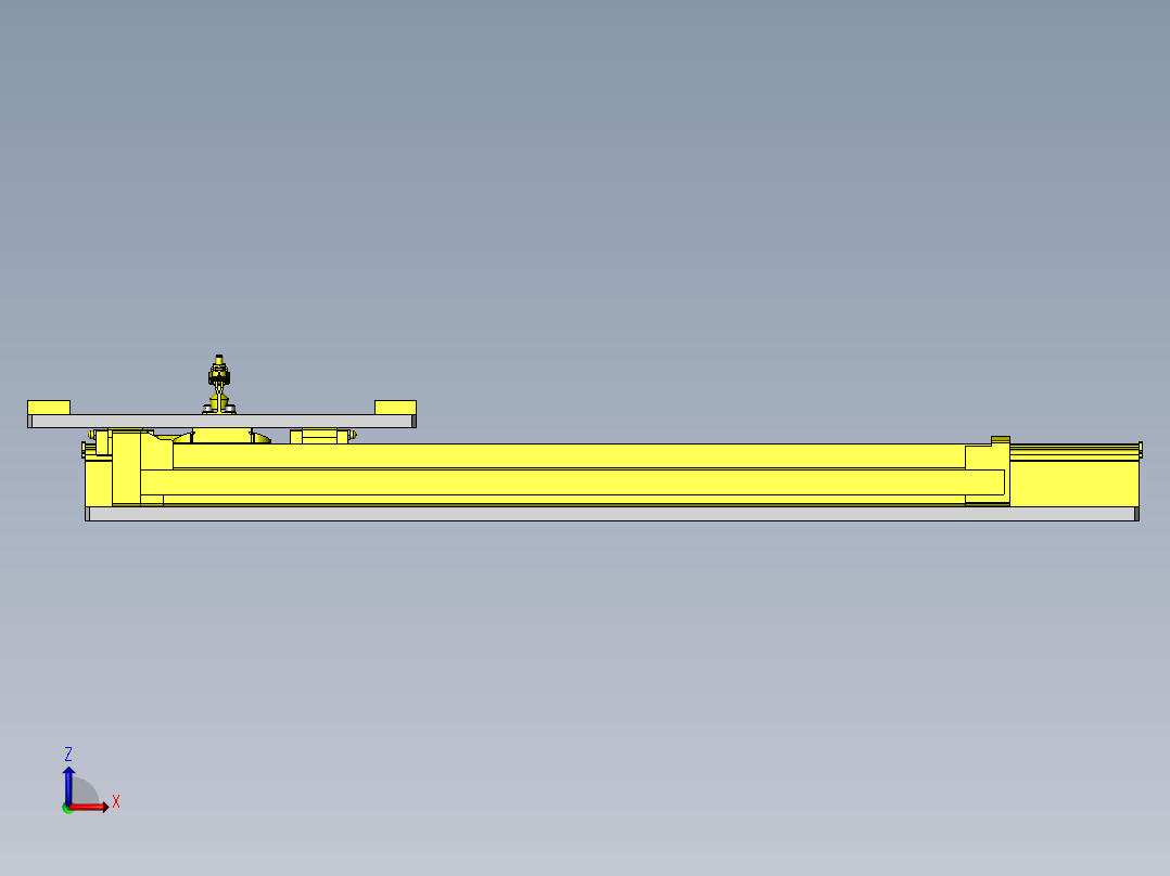 平板玻璃移动组件前视图