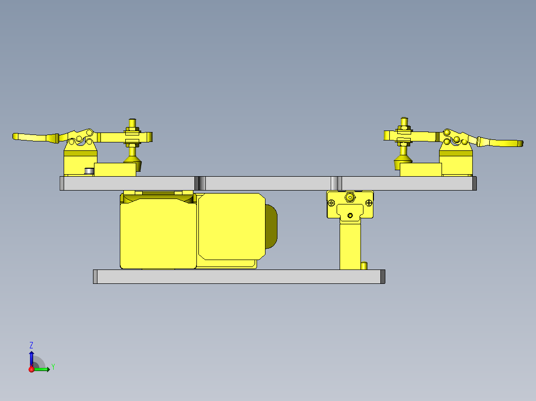 平板玻璃移动组件右视图