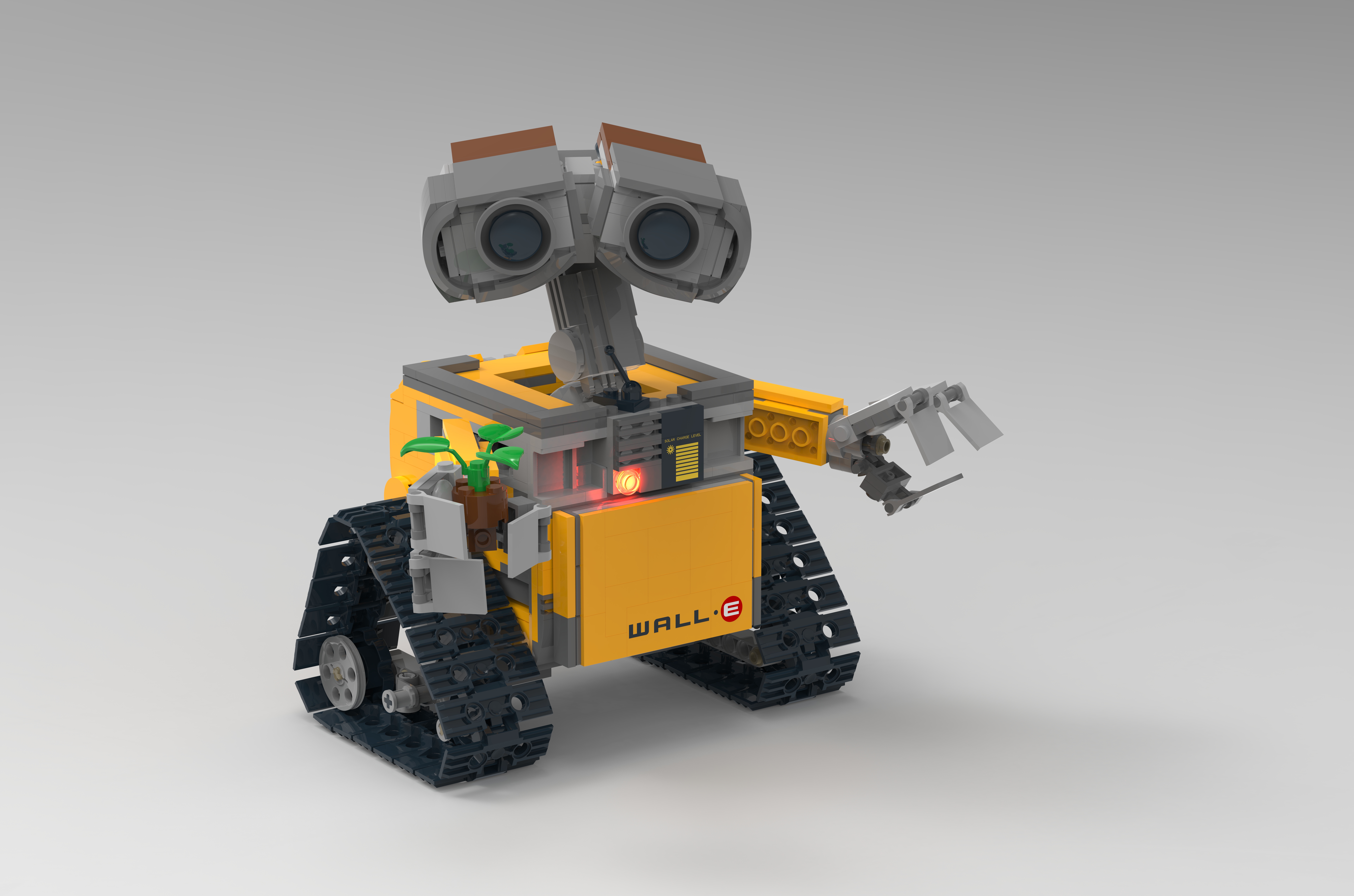 Wall-E瓦力机器人模型3D图纸 STP格式