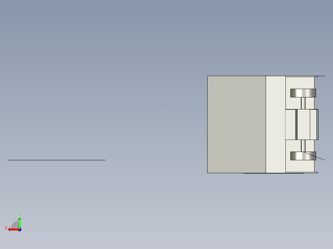 操作台支架后视图