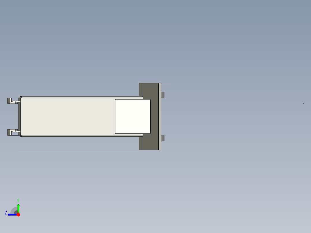 操作台支架右视图