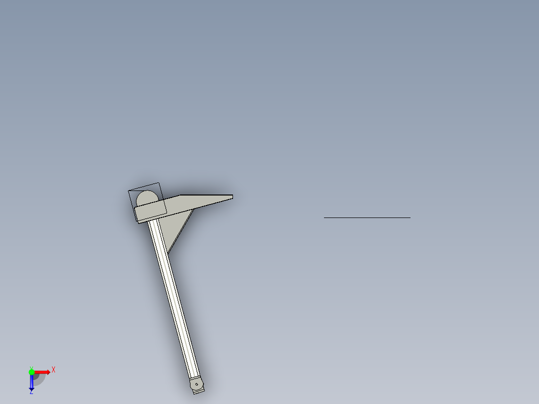 操作台支架俯视图