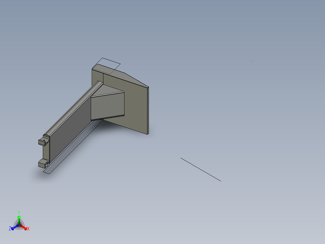 操作台支架正等轴测图