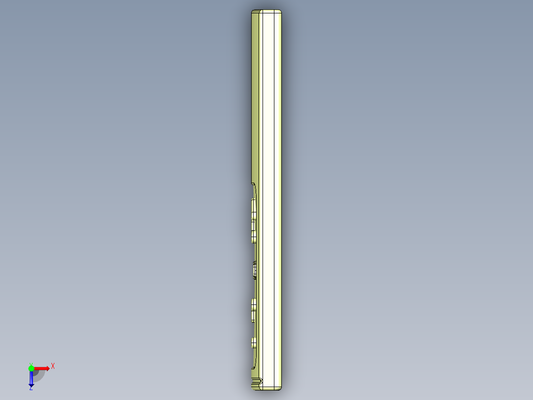 Catia 家庭式音箱模型俯视图