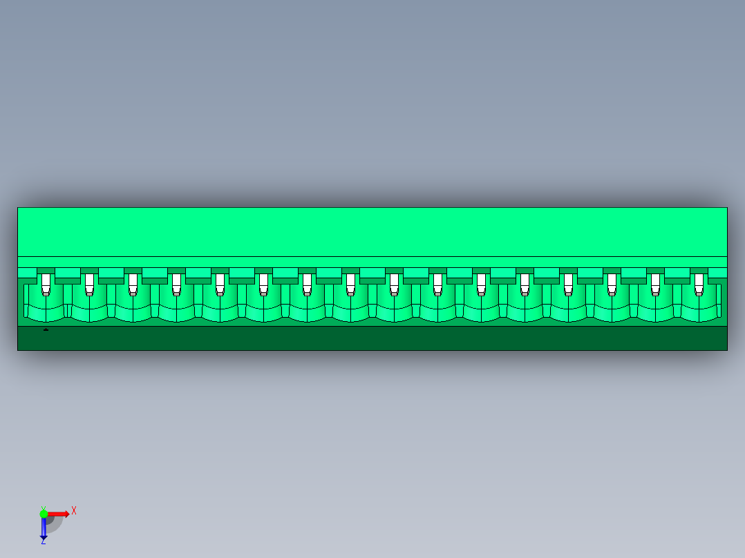 DEGSON 2EDG 系列 5.0mm 可插拔接线端子组-2EDGLC-5.0-16P-14-00AH俯视图