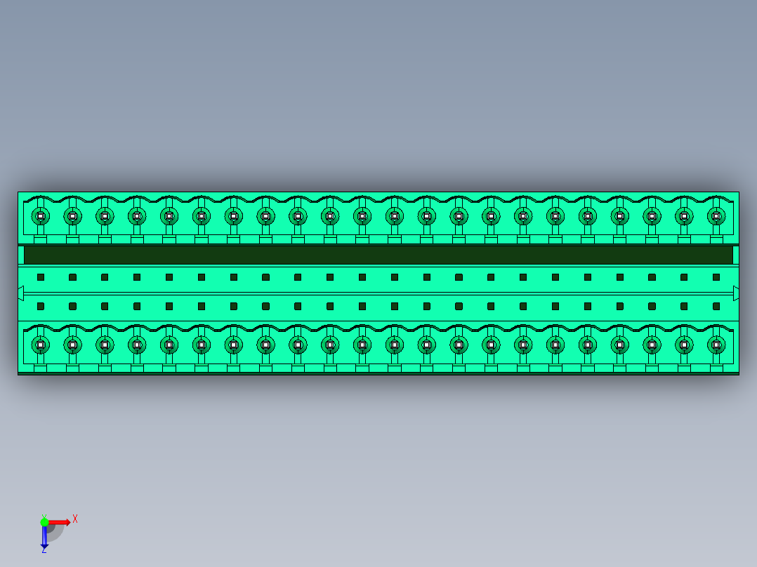 DEGSON 2EDG 系列 5.0mm 可插拔接线端子组-2EDGVH-5.0-44P-14-00AH俯视图