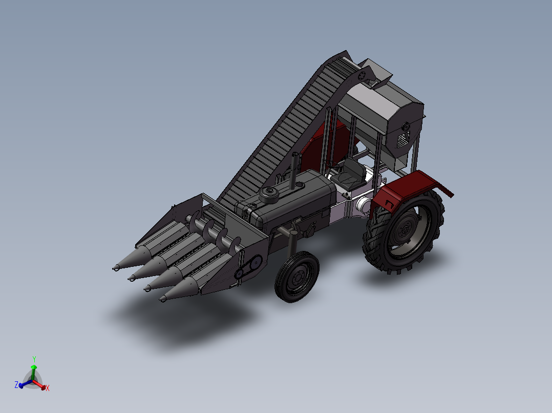 背负式玉米收获机设计