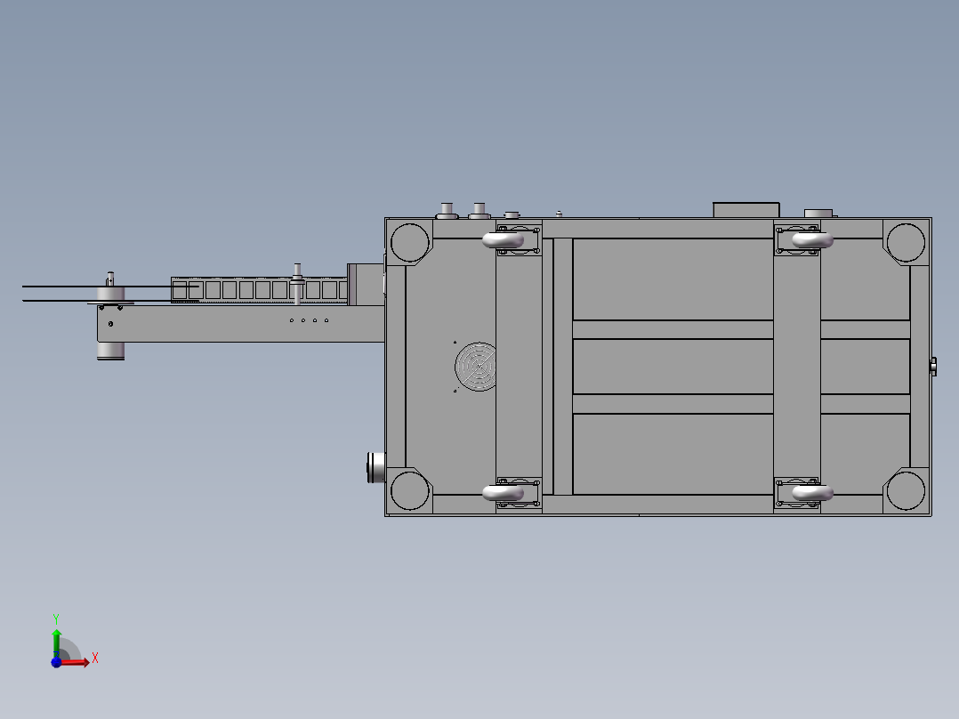 手机屏蔽盖平面度检测编带包装设备前视图