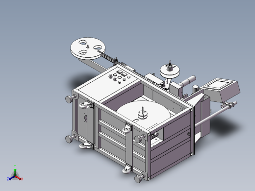 手机屏蔽盖平面度检测编带包装设备正等轴测缩略图
