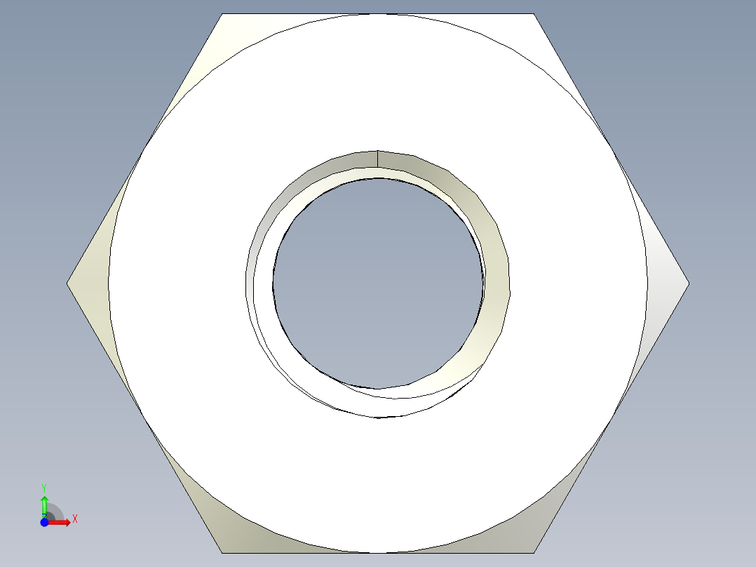 螺母，长从5、6、7毫米到20毫米前视图