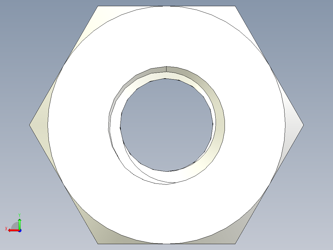 螺母，长从5、6、7毫米到20毫米后视图